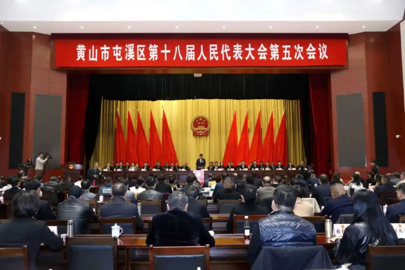 区十八届人大五次会议举行第三次全体会议 戴炜主持会议